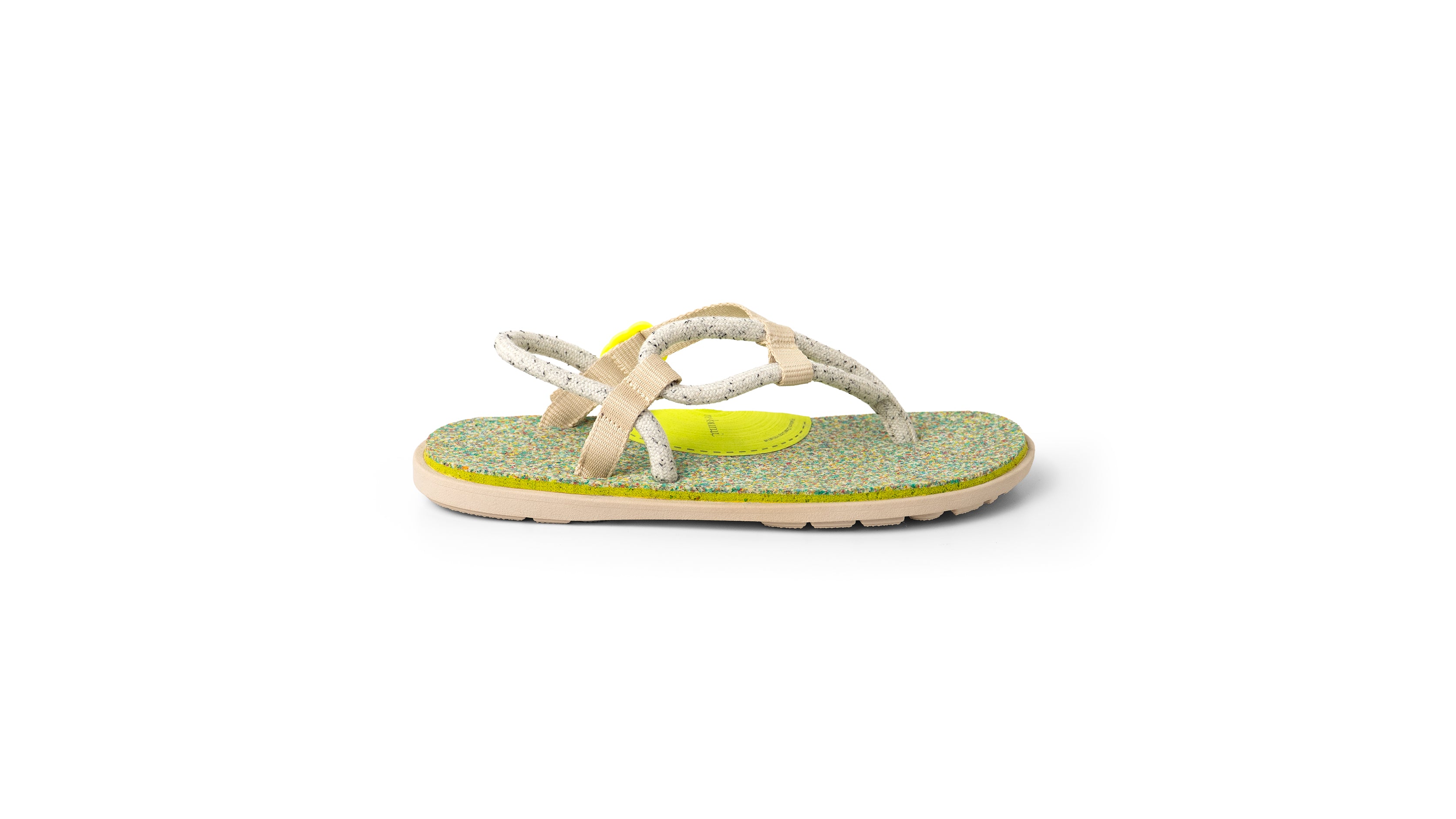 Re:Bumi Recycled Sandal - White Matcha